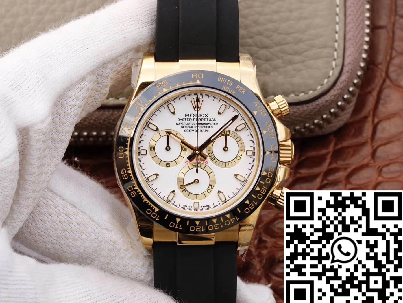 JH Daytona White Dial Rolex M116518ln-0041 Cosmograph Factory 1114